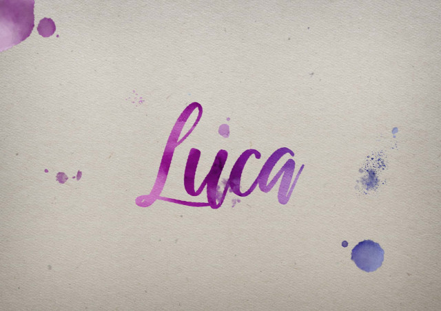 Free photo of Luca Watercolor Name DP