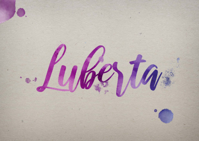 Free photo of Luberta Watercolor Name DP