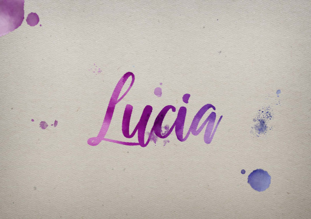 Free photo of Lucia Watercolor Name DP