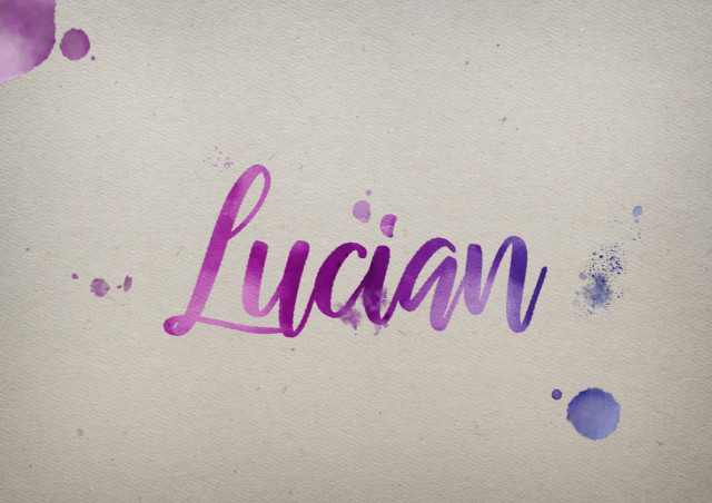 Free photo of Lucian Watercolor Name DP