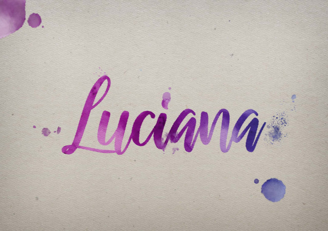 Free photo of Luciana Watercolor Name DP