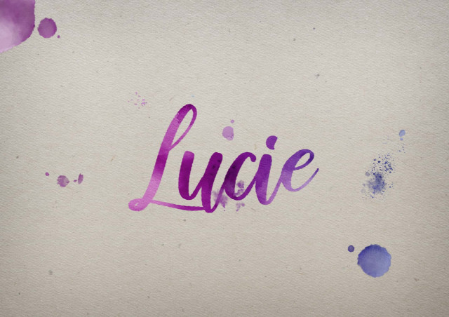 Free photo of Lucie Watercolor Name DP