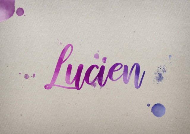 Free photo of Lucien Watercolor Name DP