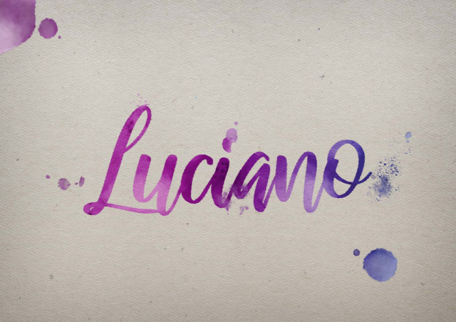 Free photo of Luciano Watercolor Name DP