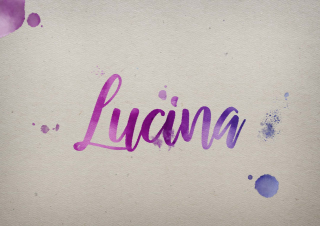 Free photo of Lucina Watercolor Name DP