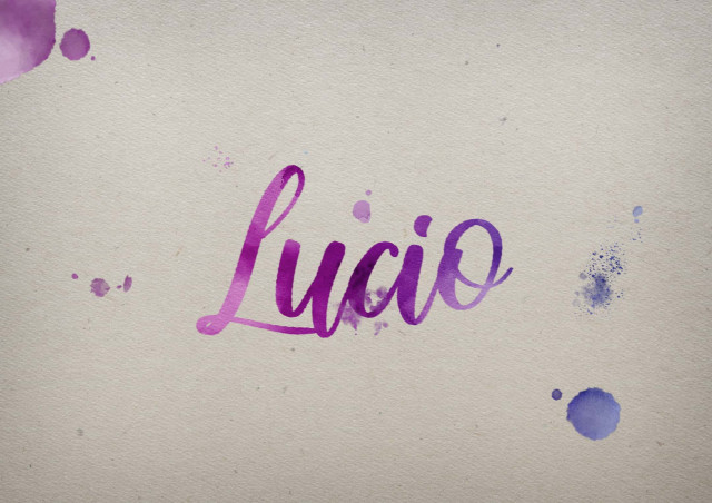 Free photo of Lucio Watercolor Name DP