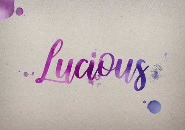 Free photo of Lucious Watercolor Name DP