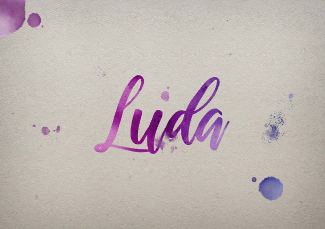 Free photo of Luda Watercolor Name DP