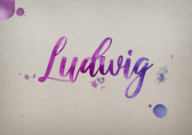 Free photo of Ludwig Watercolor Name DP