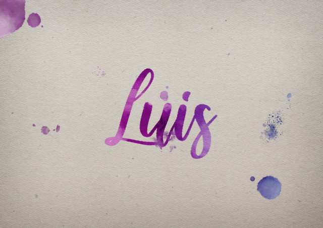 Free photo of Luis Watercolor Name DP