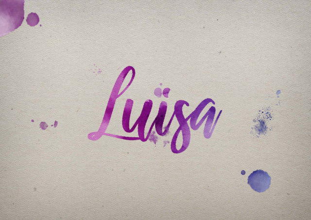 Free photo of Luisa Watercolor Name DP