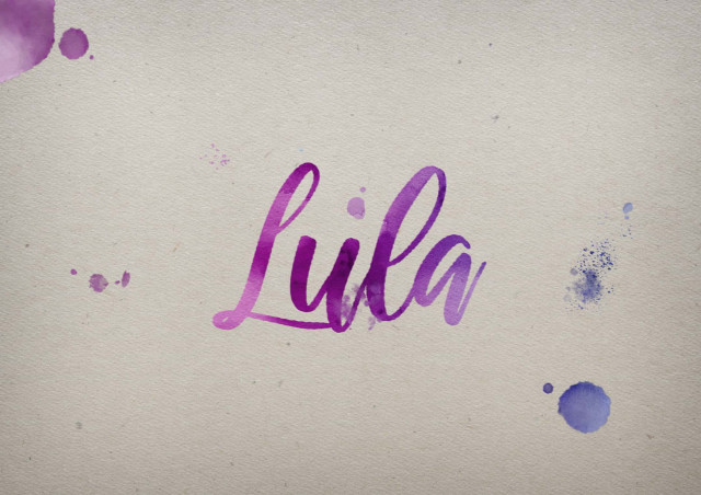 Free photo of Lula Watercolor Name DP