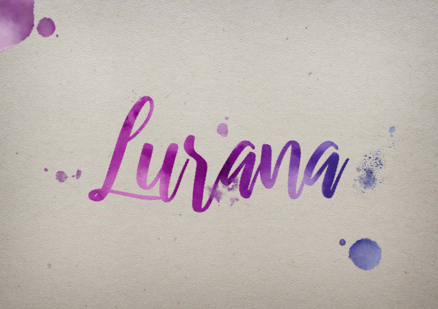 Free photo of Lurana Watercolor Name DP