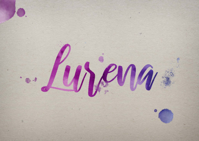 Free photo of Lurena Watercolor Name DP