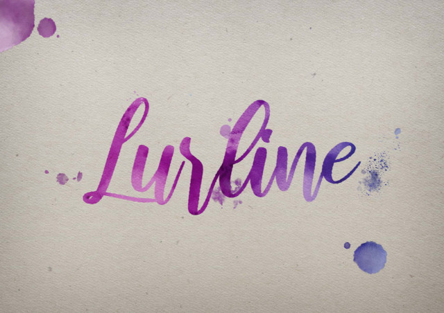 Free photo of Lurline Watercolor Name DP
