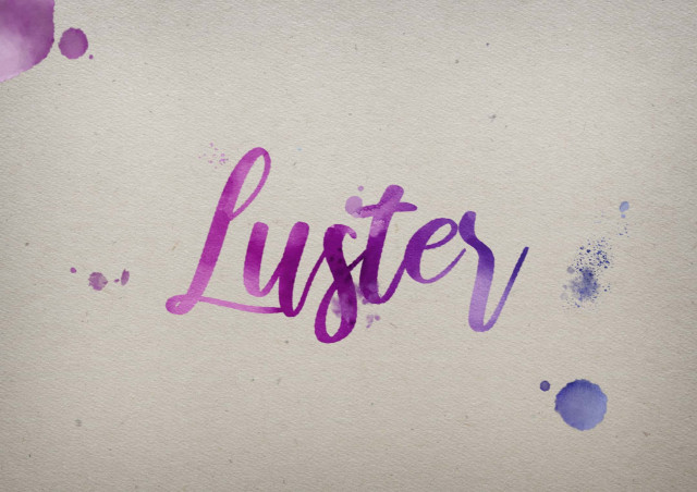 Free photo of Luster Watercolor Name DP