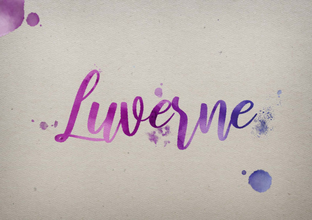 Free photo of Luverne Watercolor Name DP