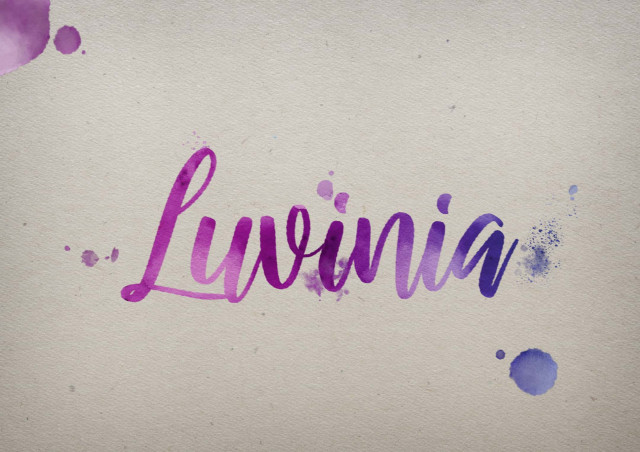 Free photo of Luvinia Watercolor Name DP