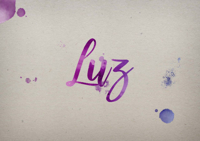 Free photo of Luz Watercolor Name DP