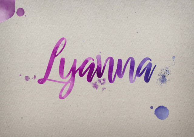 Free photo of Lyanna Watercolor Name DP