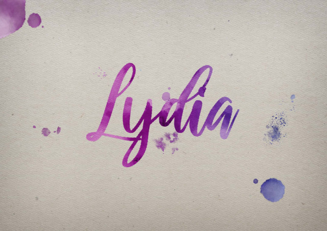 Free photo of Lydia Watercolor Name DP