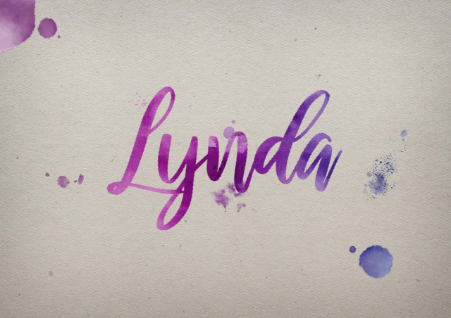 Free photo of Lynda Watercolor Name DP