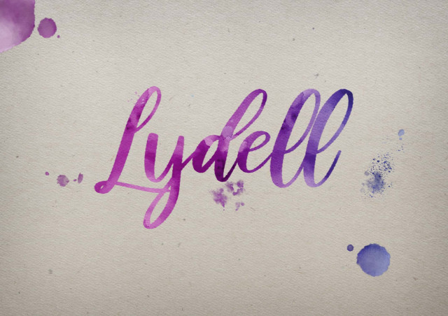 Free photo of Lydell Watercolor Name DP