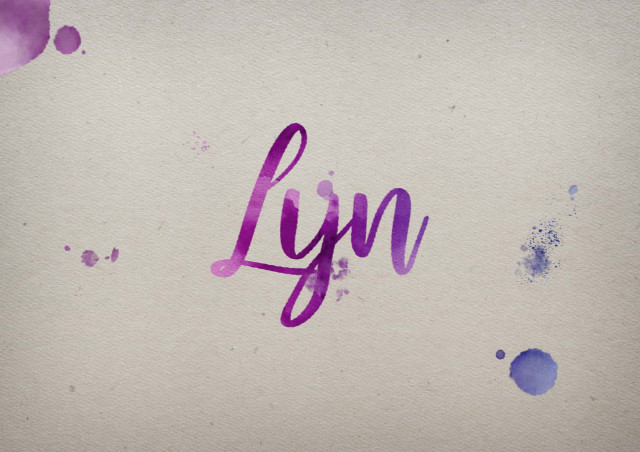 Free photo of Lyn Watercolor Name DP