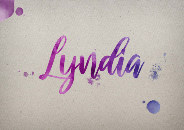 Free photo of Lyndia Watercolor Name DP