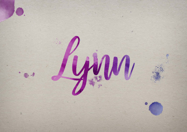 Free photo of Lynn Watercolor Name DP