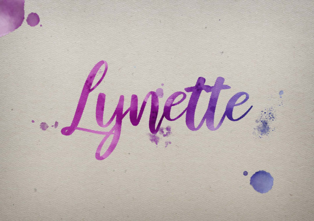 Free photo of Lynette Watercolor Name DP