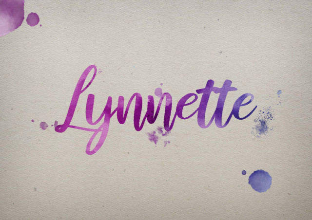 Free photo of Lynnette Watercolor Name DP