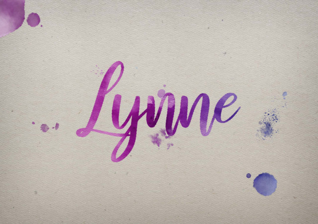 Free photo of Lynne Watercolor Name DP