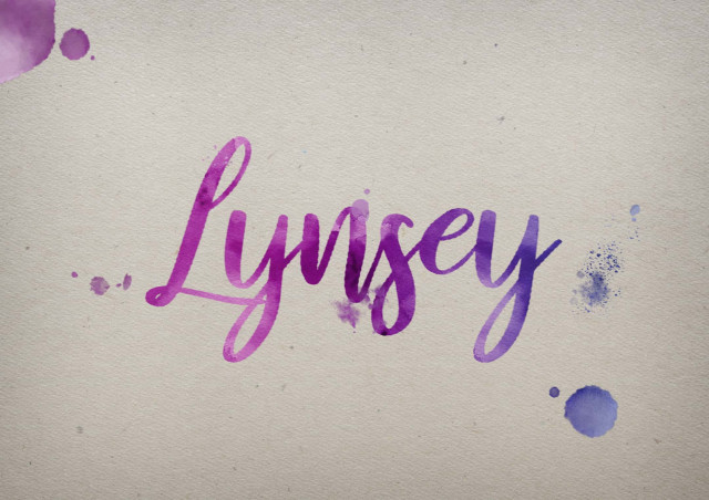 Free photo of Lynsey Watercolor Name DP