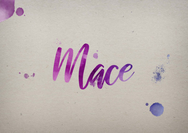 Free photo of Mace Watercolor Name DP