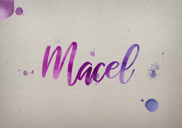 Free photo of Macel Watercolor Name DP