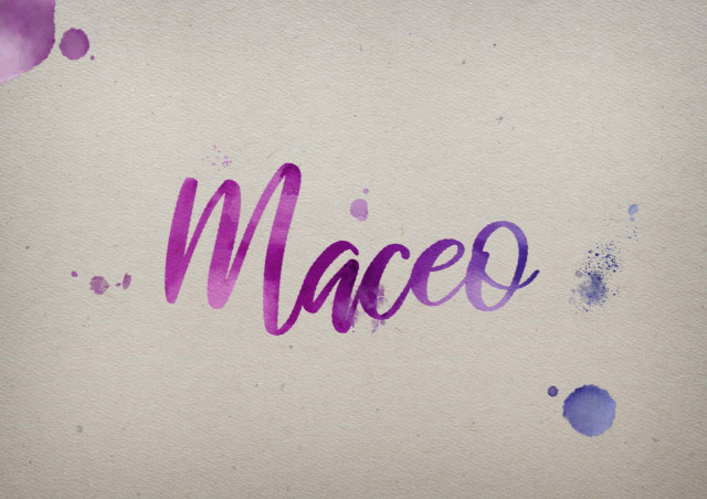 Free photo of Maceo Watercolor Name DP