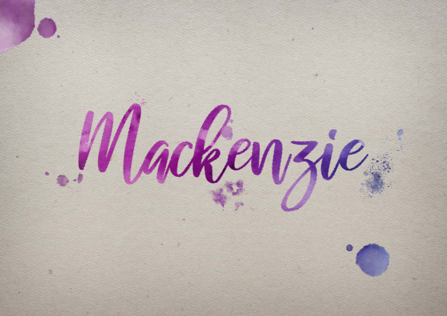 Free photo of Mackenzie Watercolor Name DP