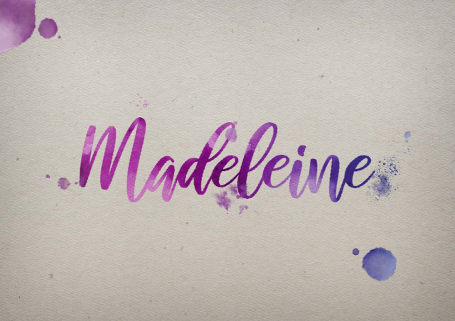 Free photo of Madeleine Watercolor Name DP