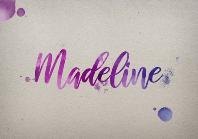 Free photo of Madeline Watercolor Name DP