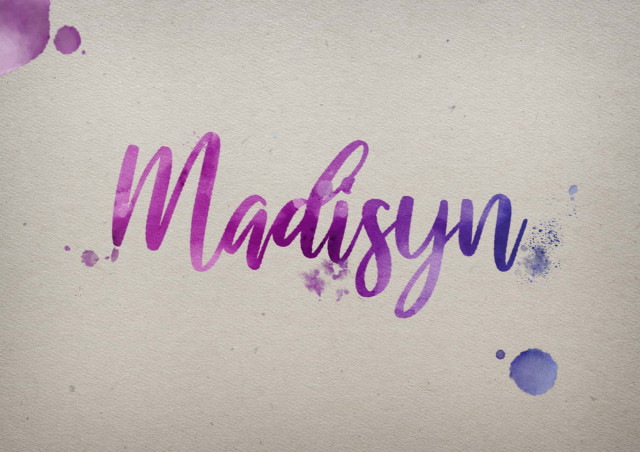 Free photo of Madisyn Watercolor Name DP