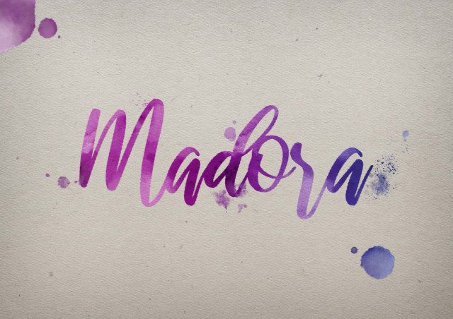 Free photo of Madora Watercolor Name DP