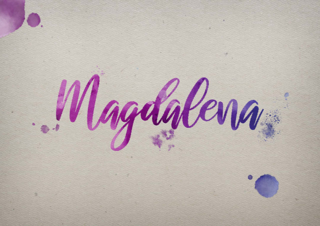 Free photo of Magdalena Watercolor Name DP