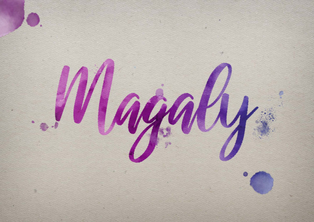 Free photo of Magaly Watercolor Name DP