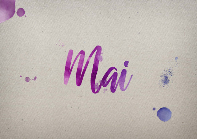 Free photo of Mai Watercolor Name DP