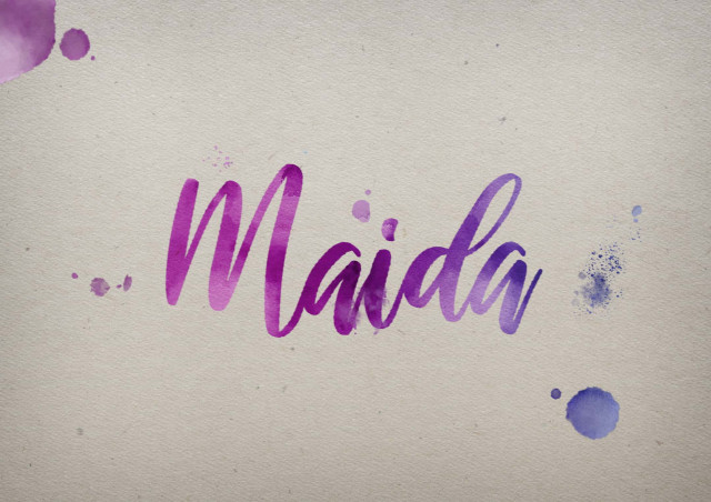 Free photo of Maida Watercolor Name DP