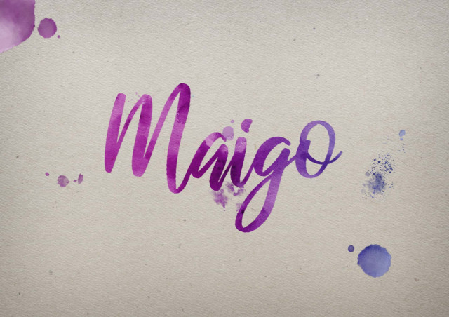 Free photo of Maigo Watercolor Name DP
