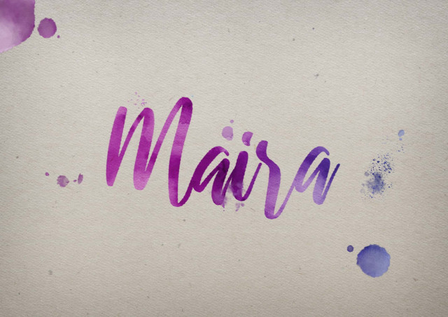 Free photo of Maira Watercolor Name DP