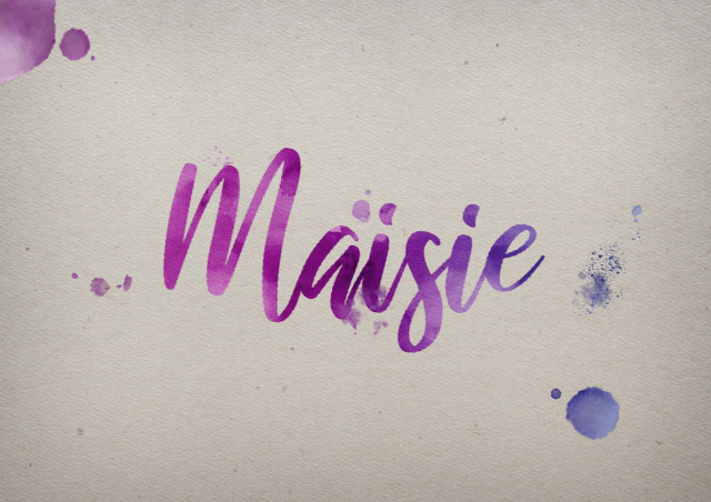 Free photo of Maisie Watercolor Name DP