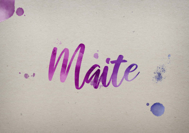 Free photo of Maite Watercolor Name DP